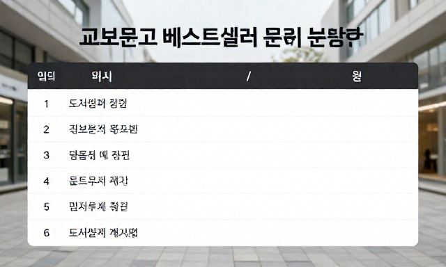 교보문고베스트셀러순위 관련 이미지 - 교보문고 베스트셀러 순위 분석을 통한 맞춤형 도서 선택 가이드